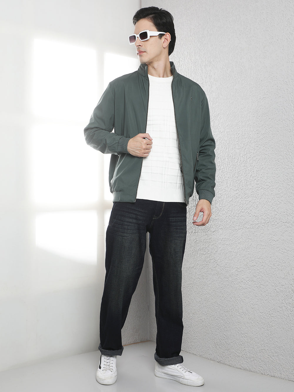 Essential Emerald Green Bomber Jacket
