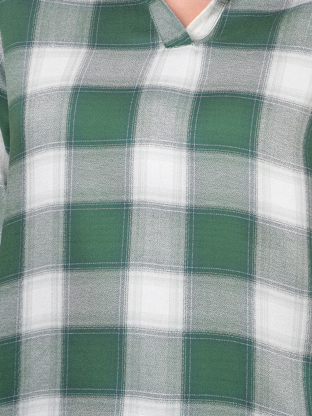 Green Checked Top