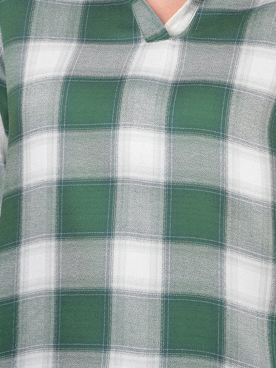 Green Checked Top