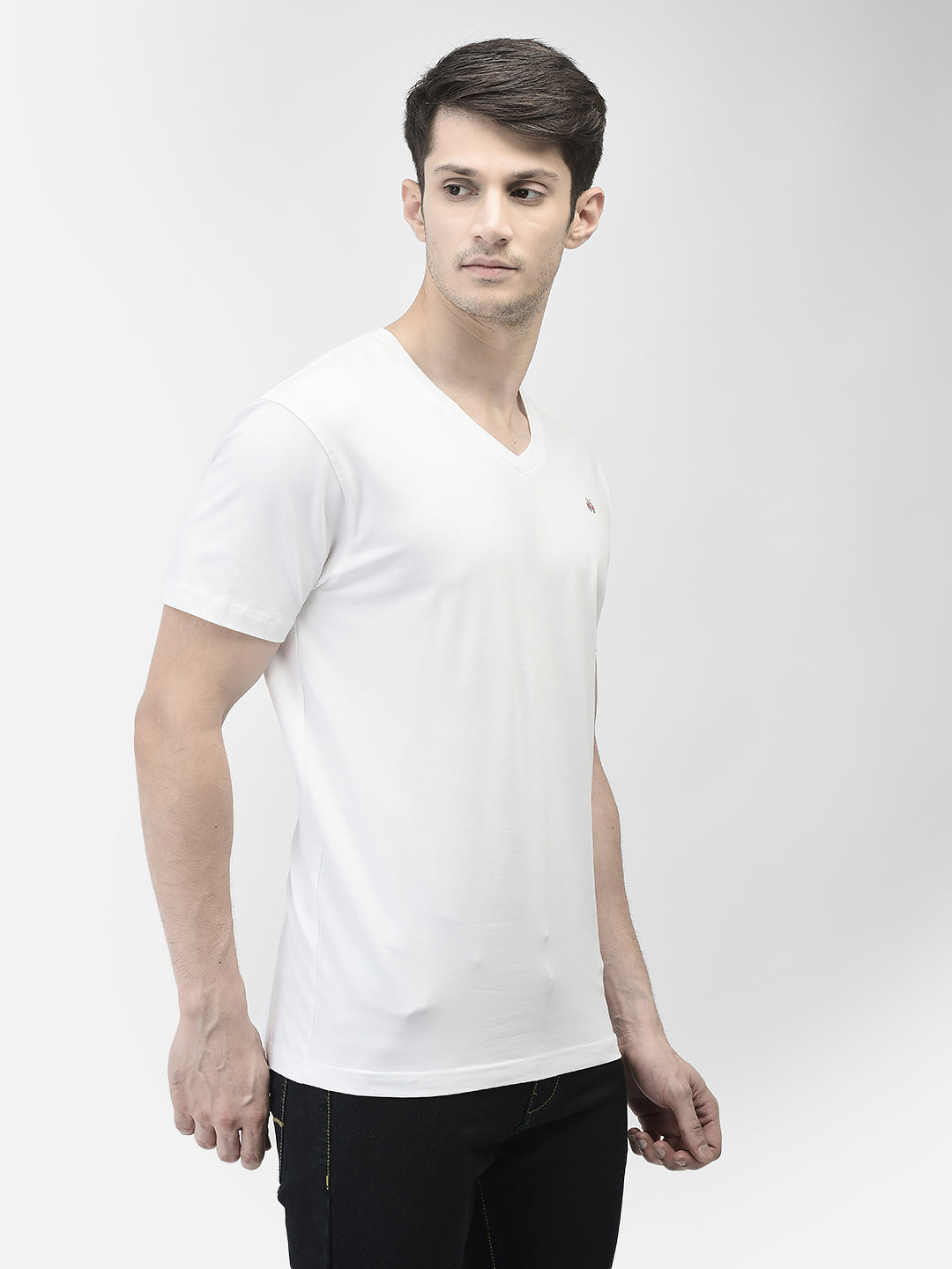 White V-Neck T-Shirt
