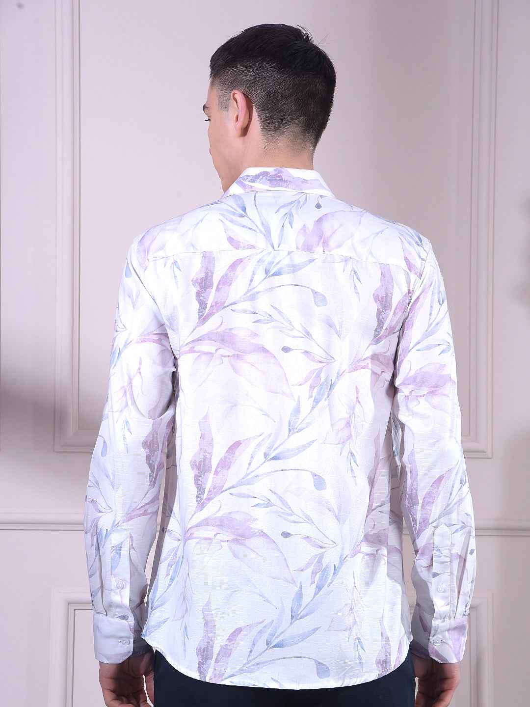 Multi-Color Floral Print Shirt