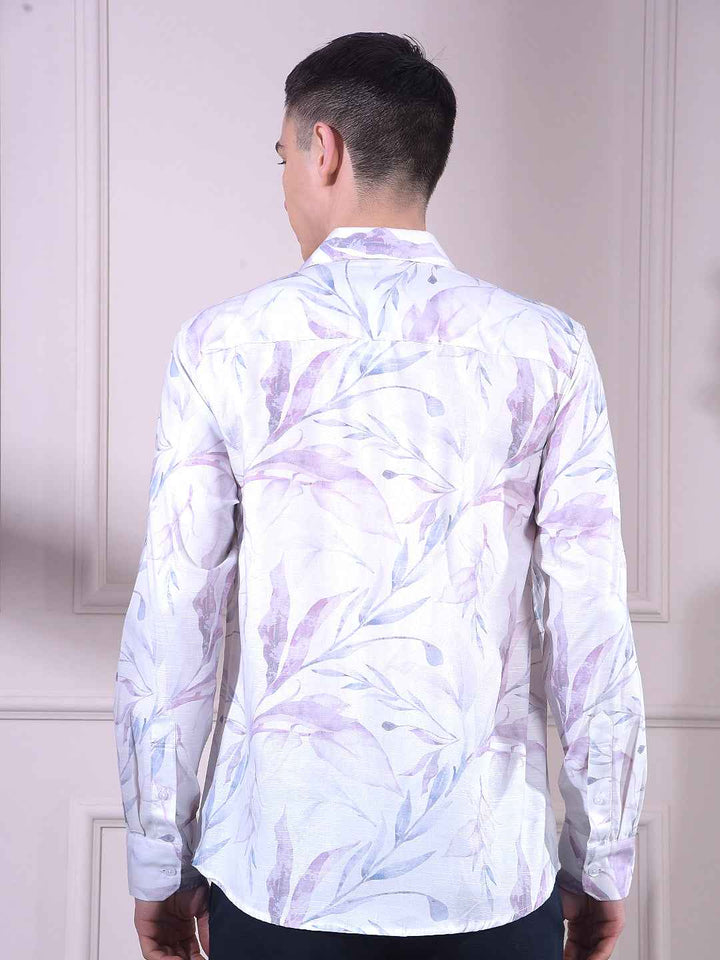 Multi-Color Floral Print Shirt