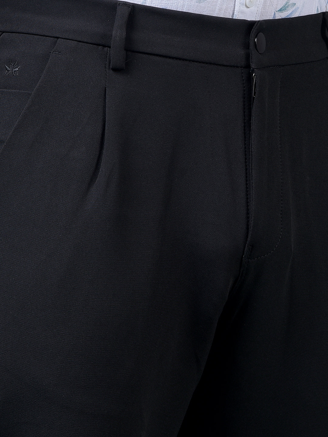 Black Korean Fit Trousers