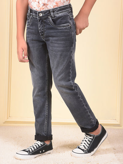 Classy Slim Dark Wash Black Jeans