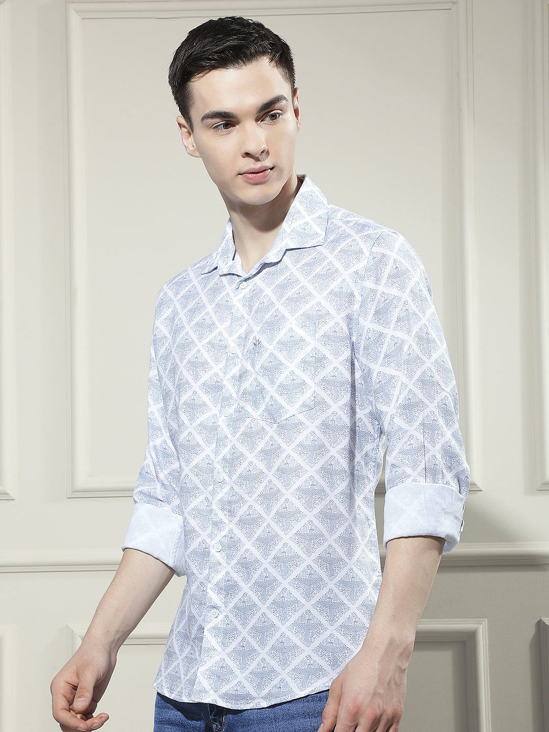 Heritage Blue Printed Shirt