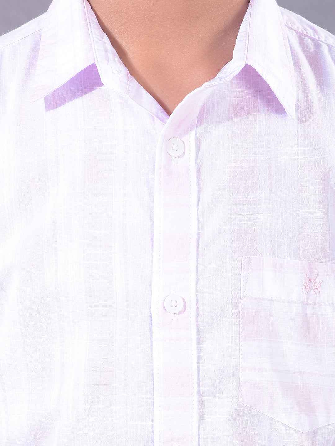 Pink Checked 100% Cotton Shirt