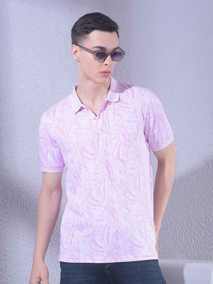 Pink Floral Print T-Shirt