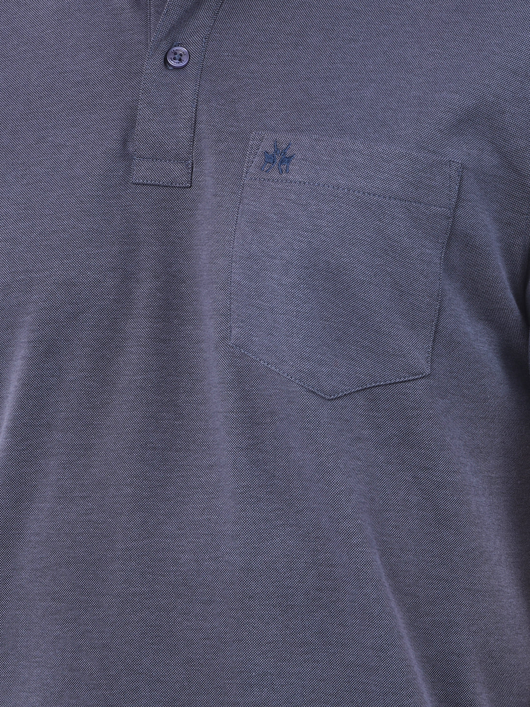 Blue Polo Neck T-Shirt