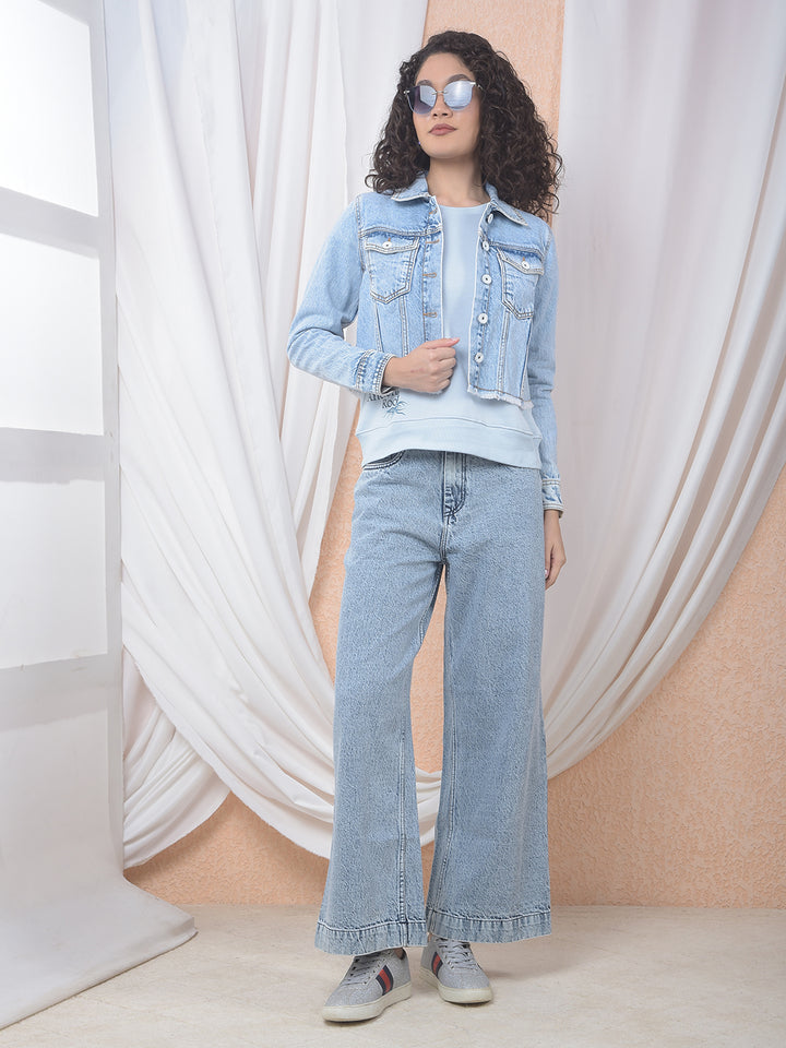 100% Cotton Denim Blue Jacket