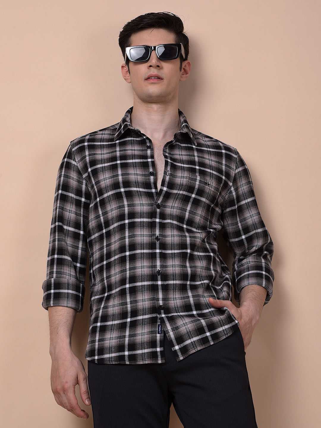 Multi-Color Checked 100% Cotton Shirt