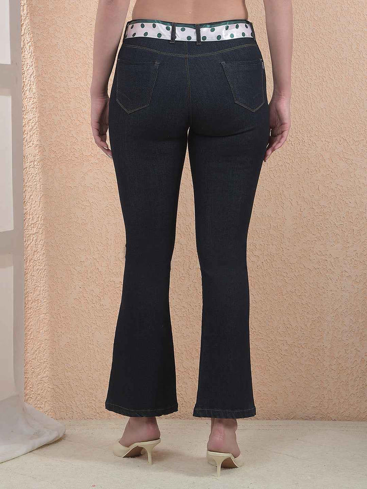 Navy Blue Bootcut Jeans