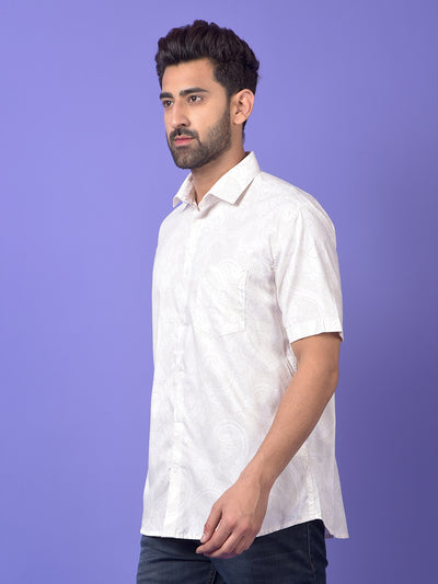 White Printed Shirt