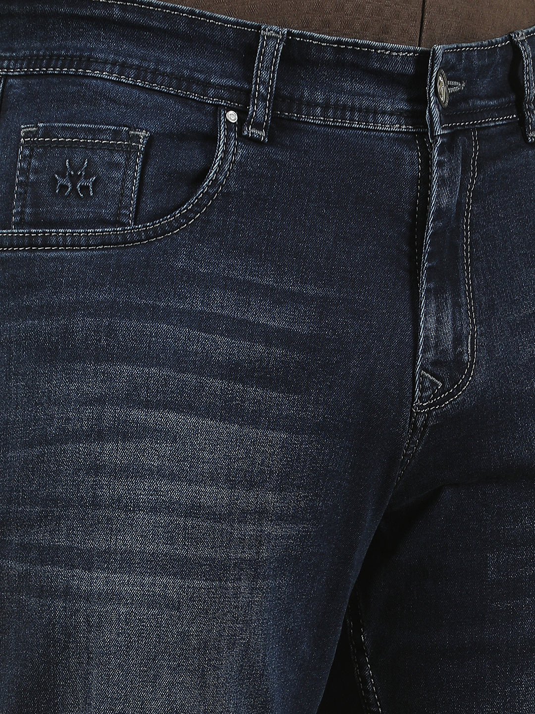 Blue Straight Stretchable Jeans