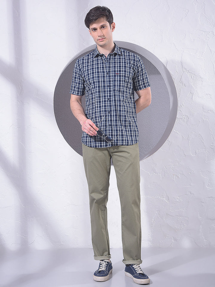 Green Straight Knitted Trousers