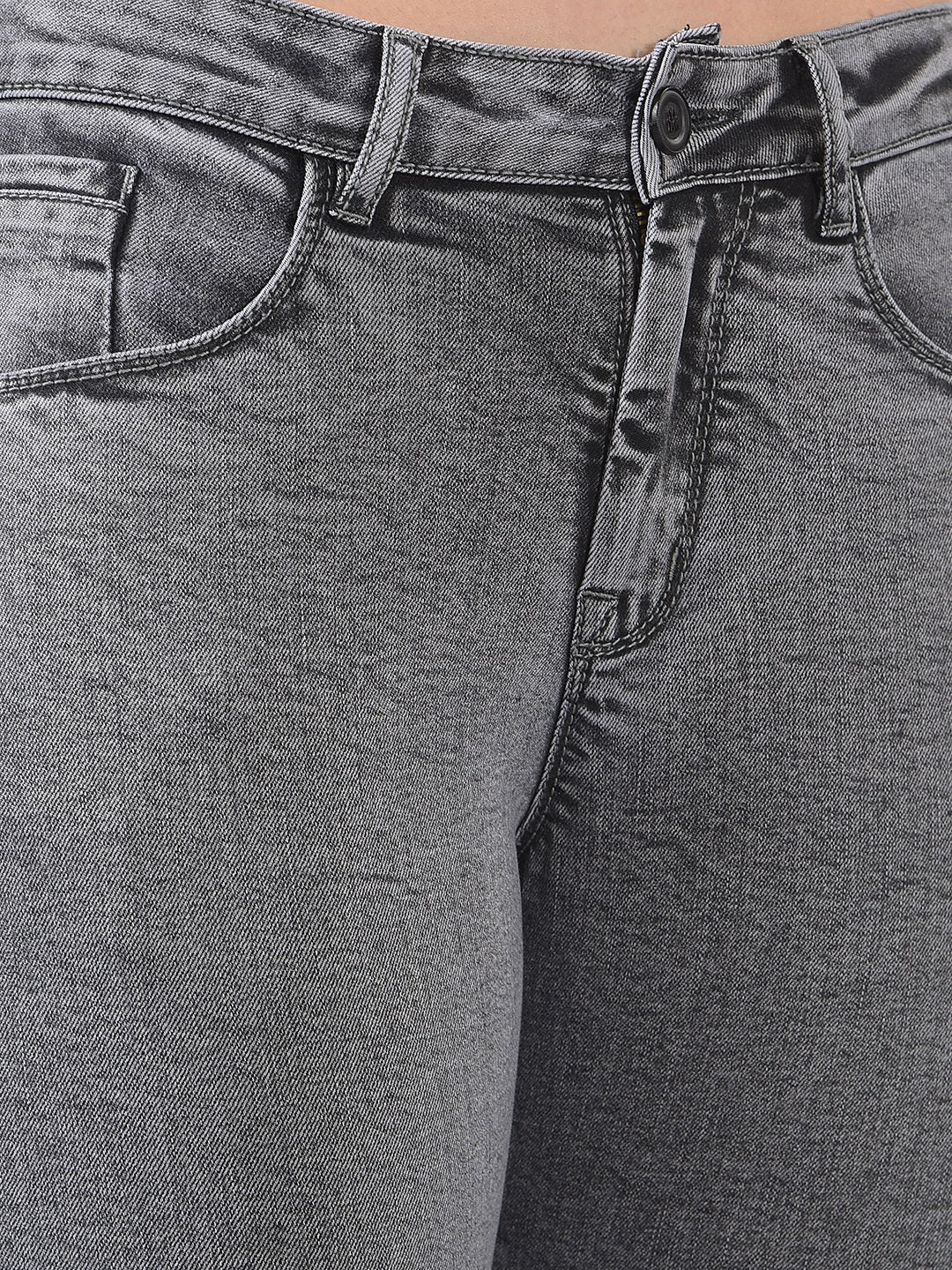 Contemporary Fog Grey Bootcut Jeans