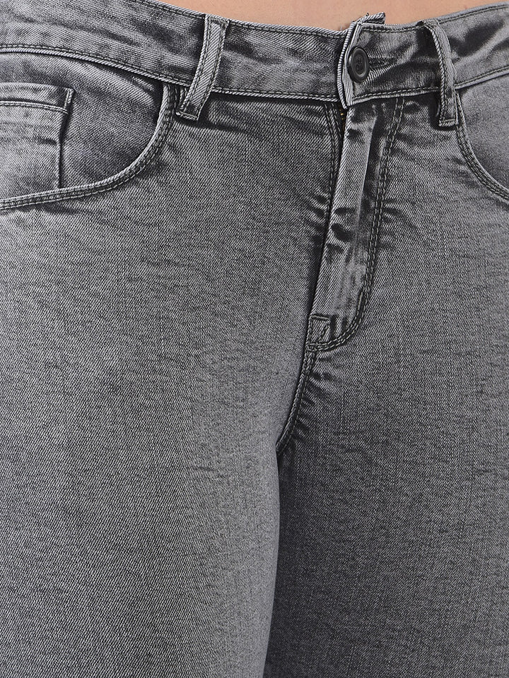 Contemporary Fog Grey Bootcut Jeans