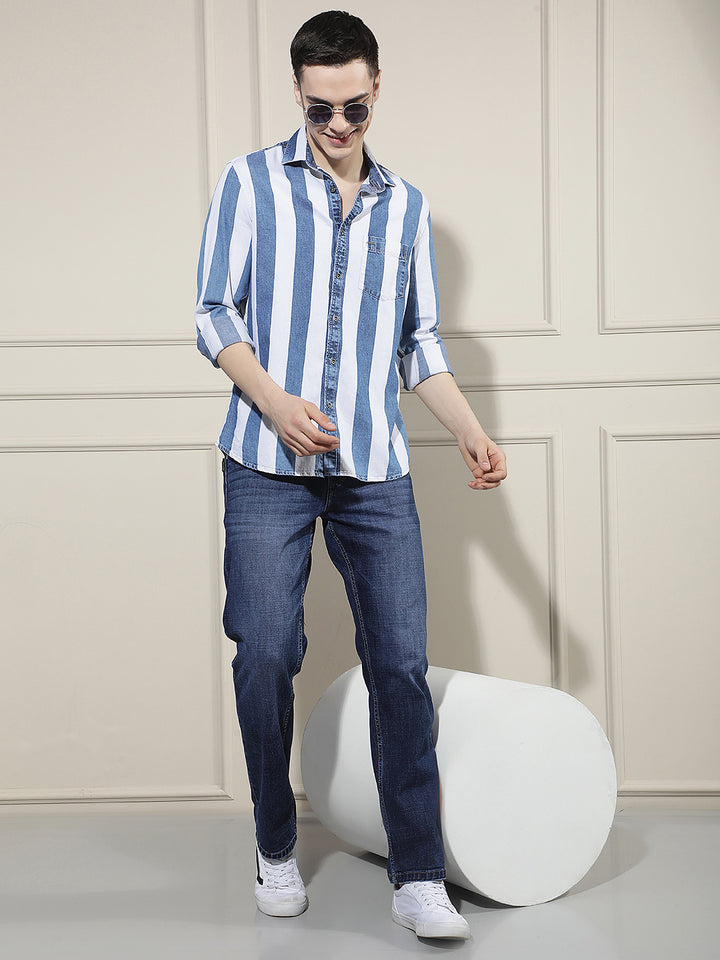 Essential Sky Blue Straight Jeans