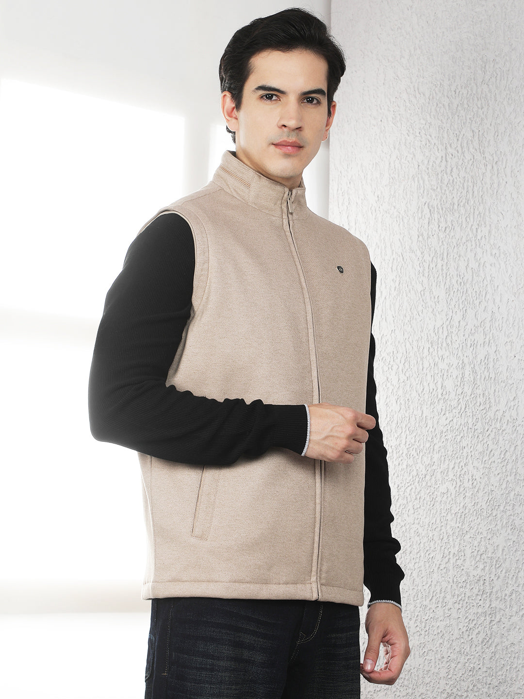 Essential Fawn Sleeveless Jacket
