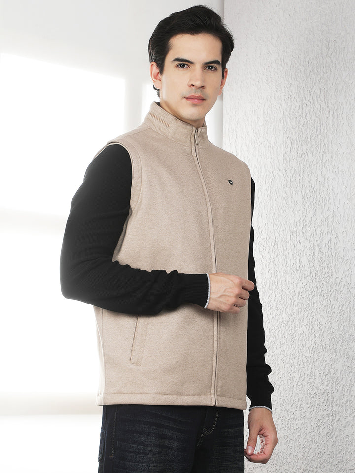 Essential Fawn Sleeveless Jacket