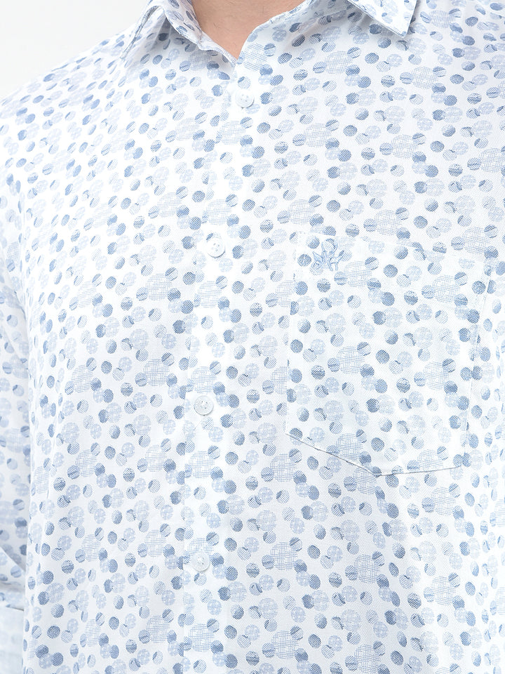 Cirrus Sky Blue Polka Dot Shirt