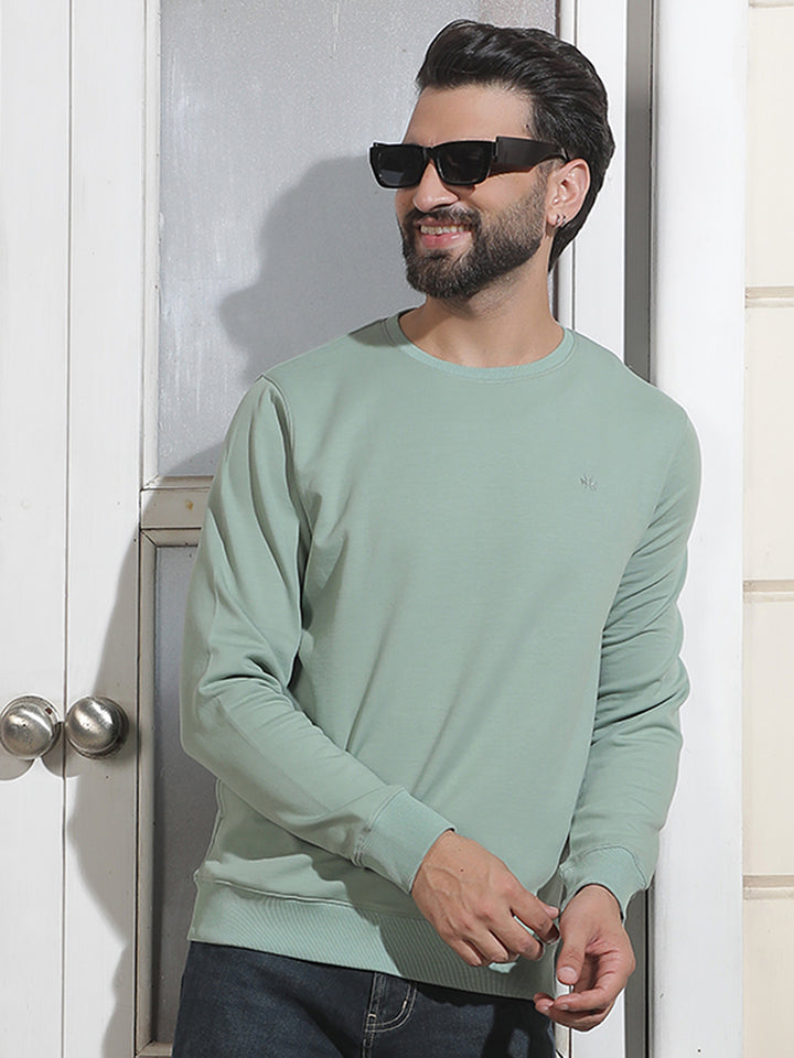 Green Round Neck Sweatshirt