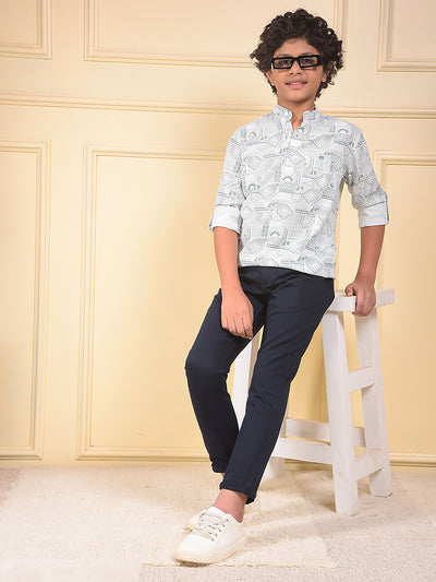 Luxe Green Printed Kurta