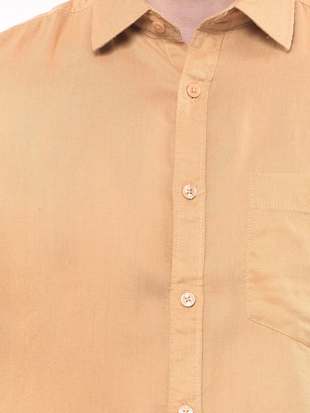 Breeze Fields Mustard Linen Shirt