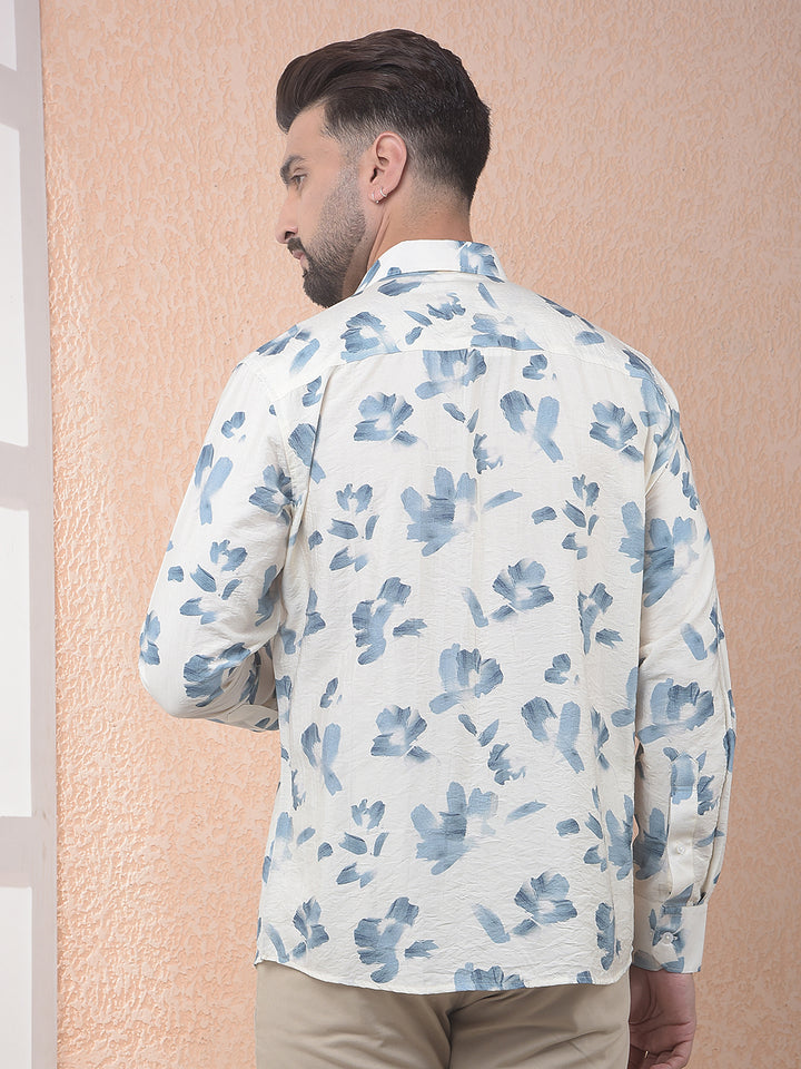 Green Floral Print Shirt