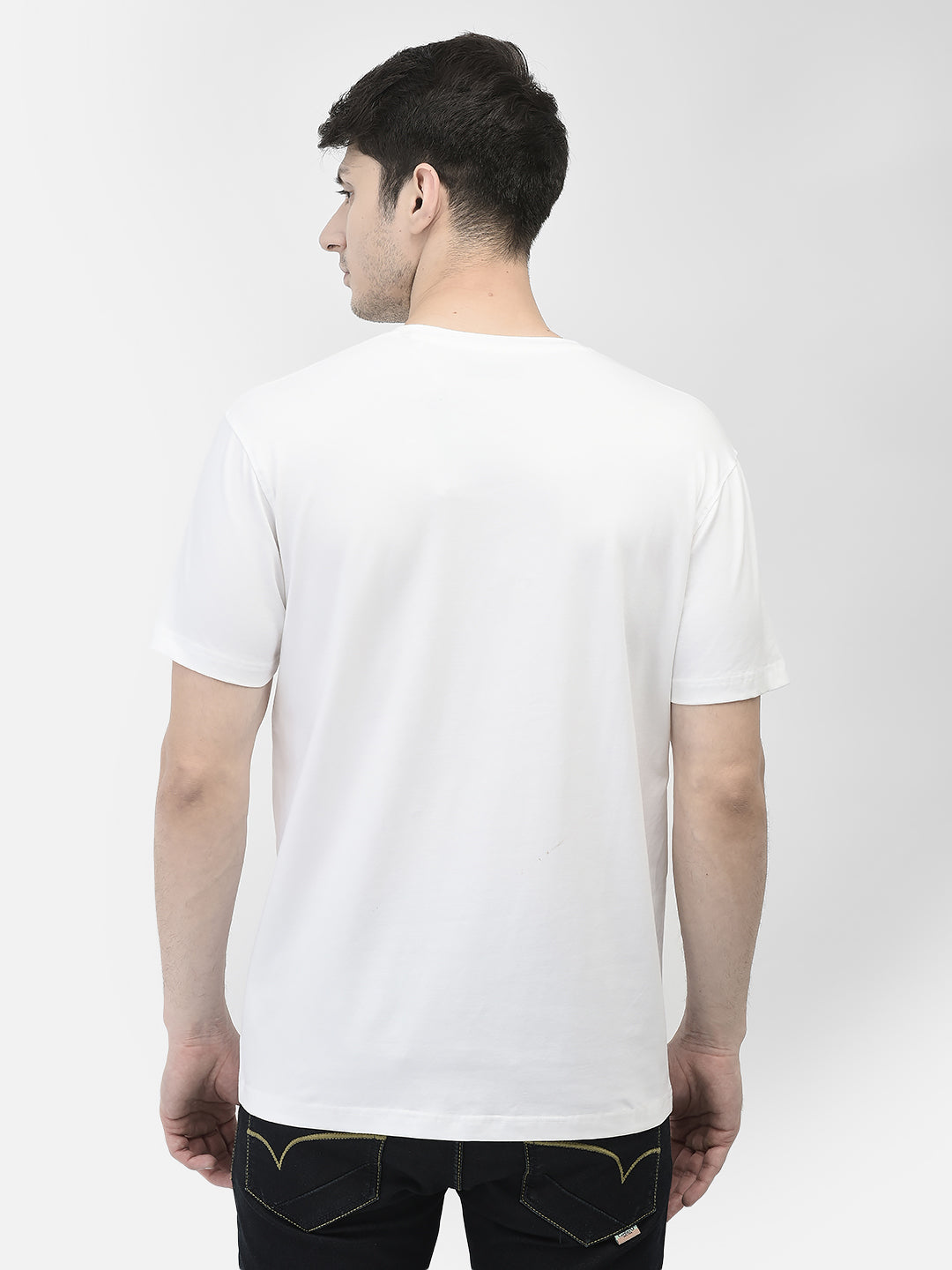 White V-Neck T-Shirt