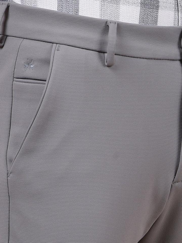 Sleek Silhouette Grey Knitted Trousers