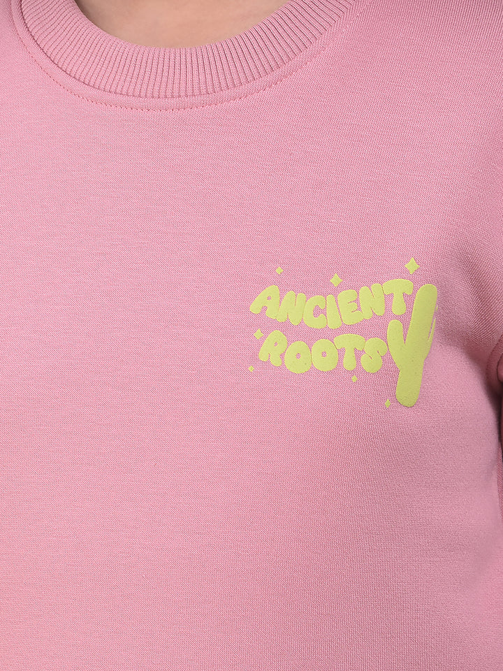 Frosty Glow Street Pink Sweatshirt