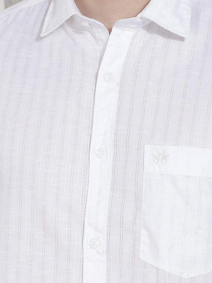White Striped Shirt