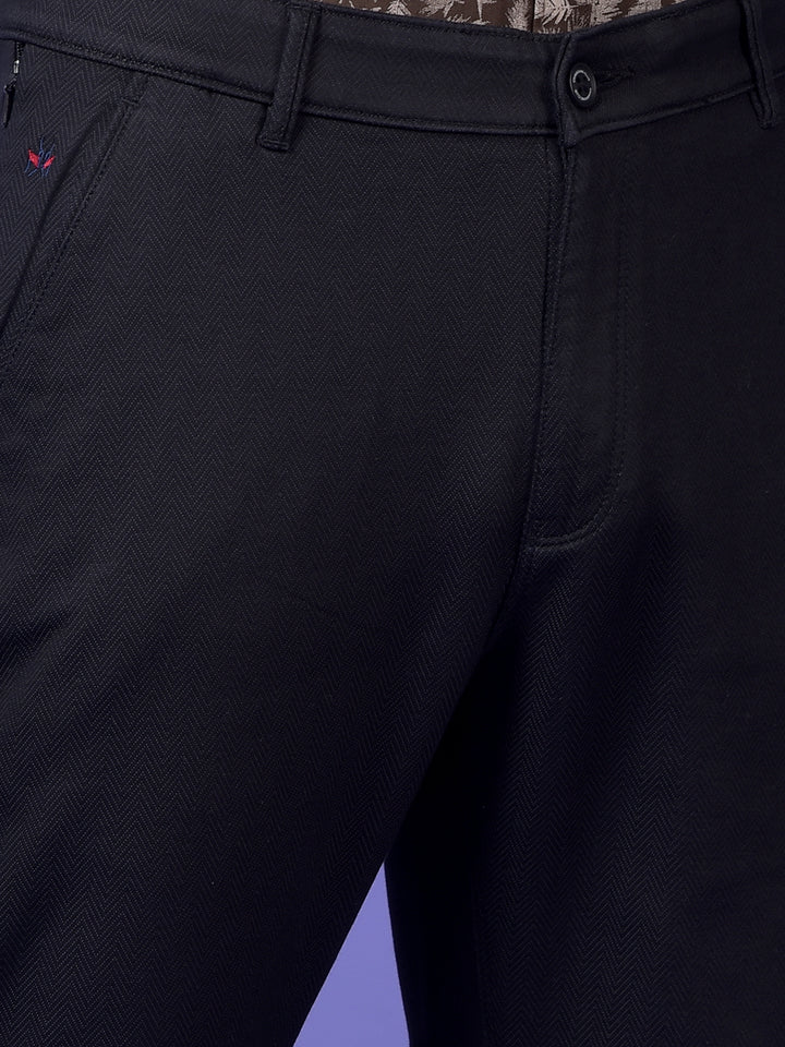 Black Printed Trousers
