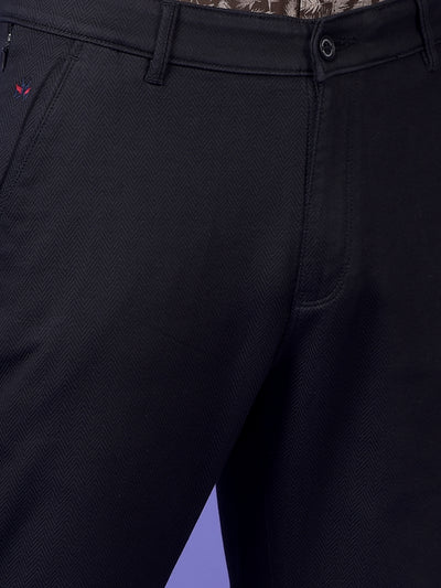 Black Printed Trousers
