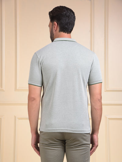 Green Polo Neck T-Shirt
