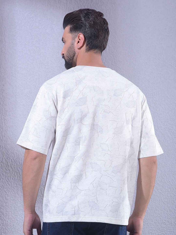 White Jacquard T-Shirt