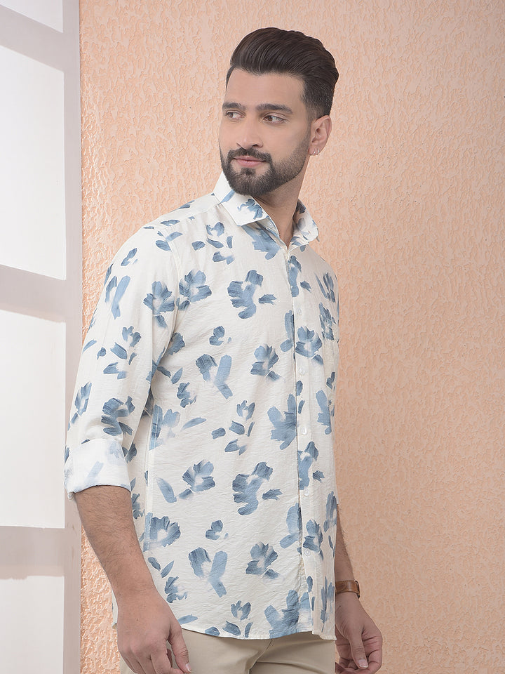 Green Floral Print Shirt