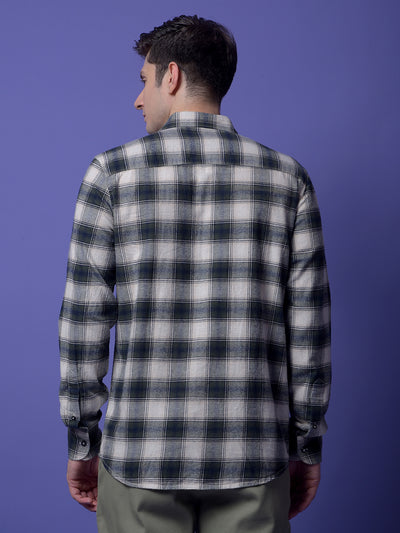 Green Checked 100% Cotton Shirt