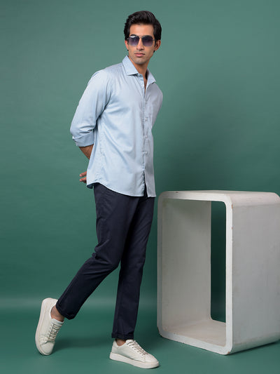 Edgy Blue Shirt
