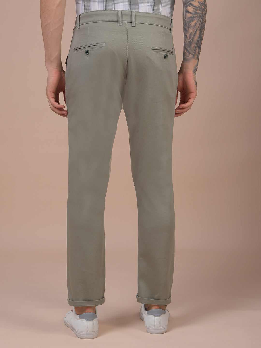 Green Printed Trousers