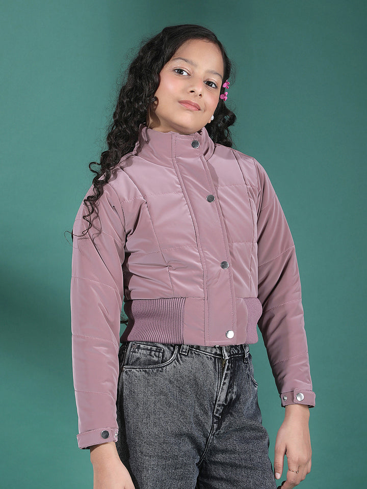 Mauve Skyline Puffer Jacket