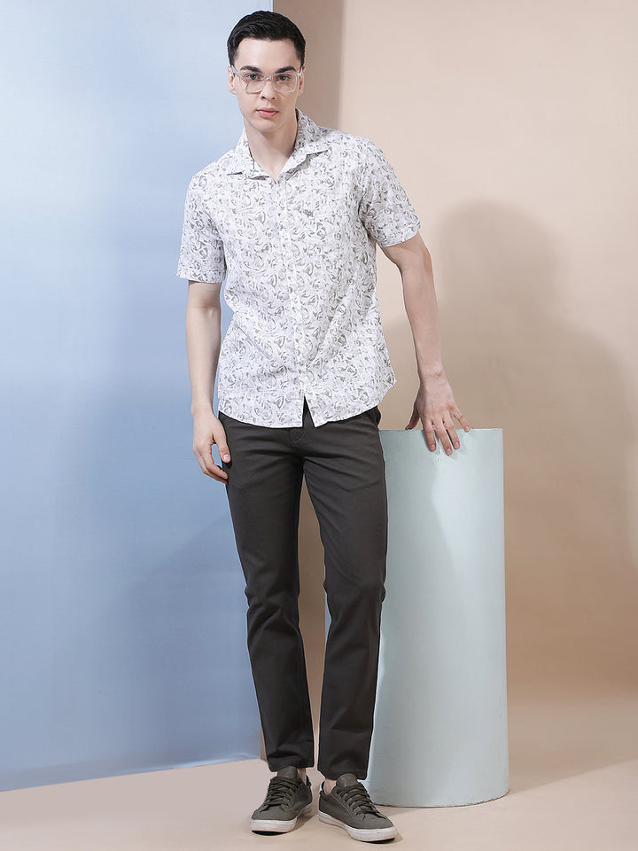 Luxe Forest Olive Straight Trousers