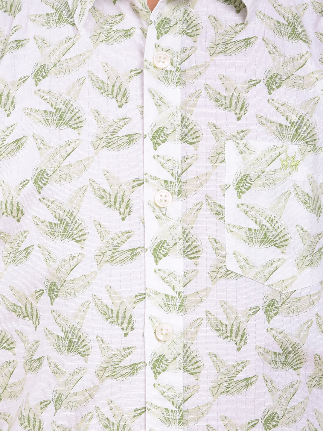 Green Floral Print Shirt