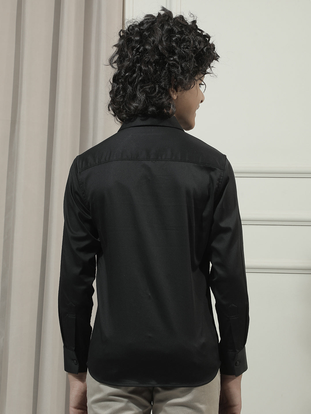 Black Embroidered Shirt