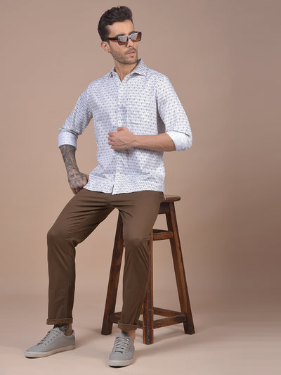 White Printed Shirt