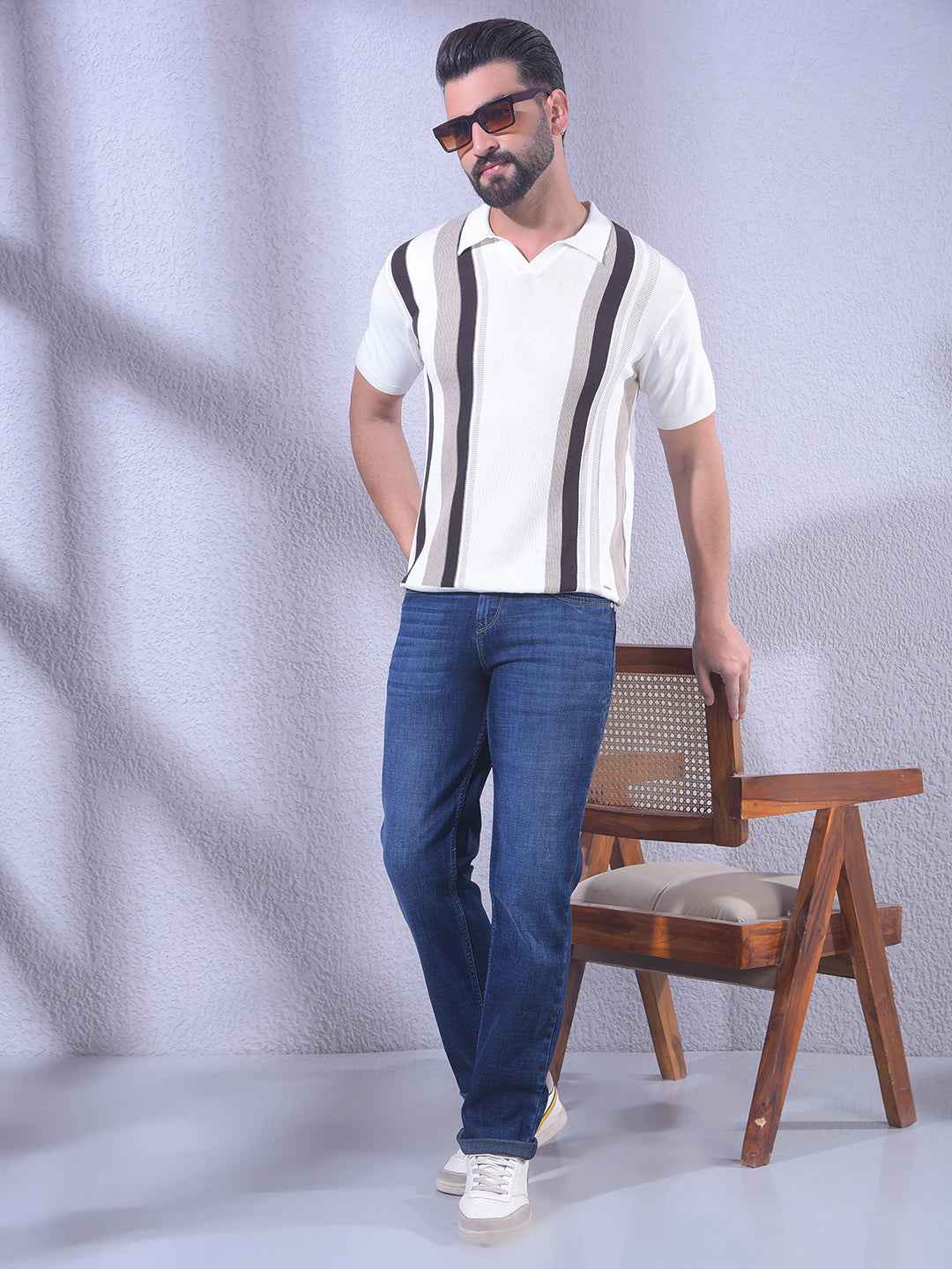 Deep Blue Straight Subtle Fade Jeans