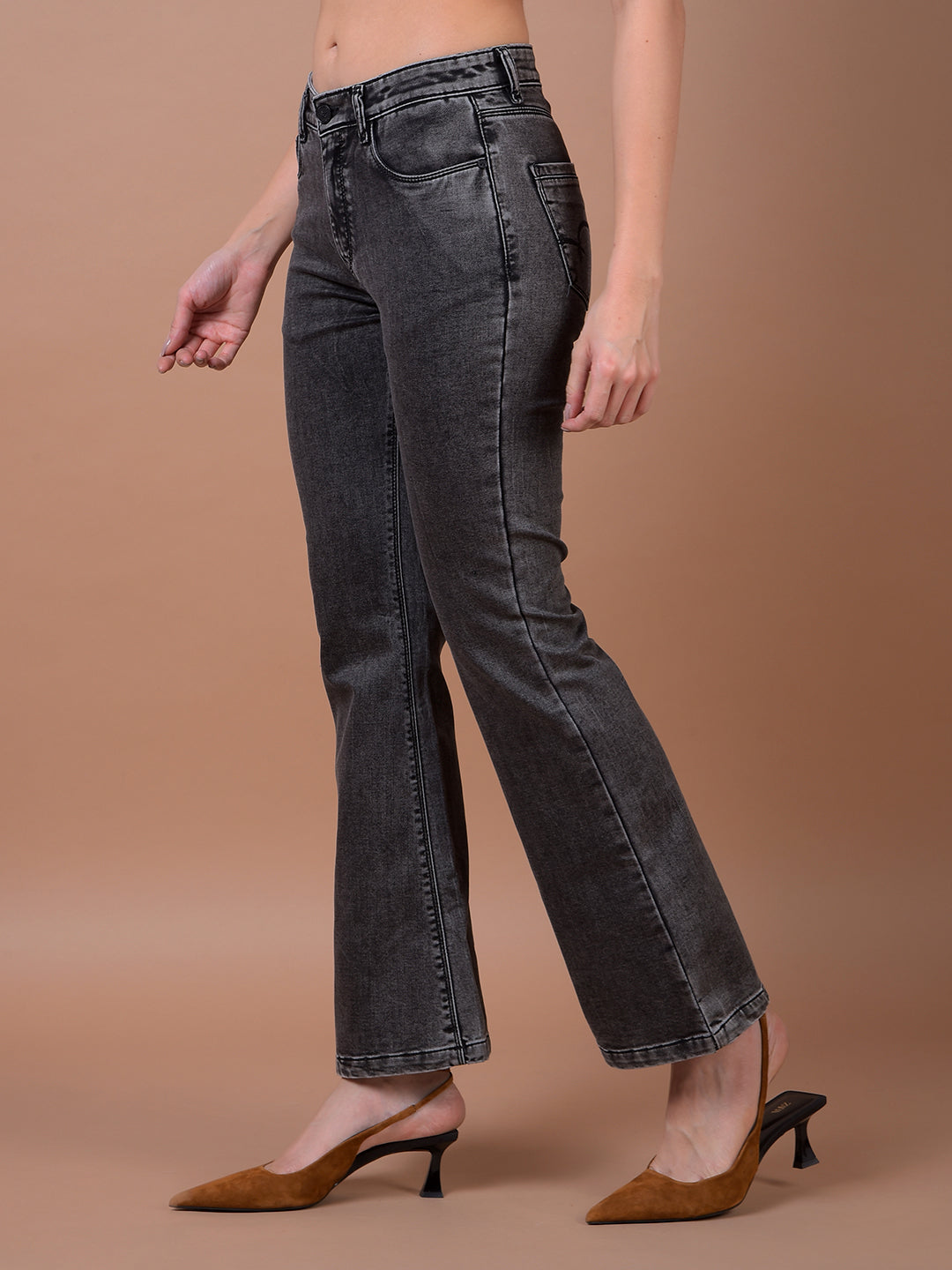 Grey Bootcut Jeans