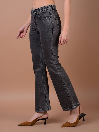 Grey Bootcut Jeans