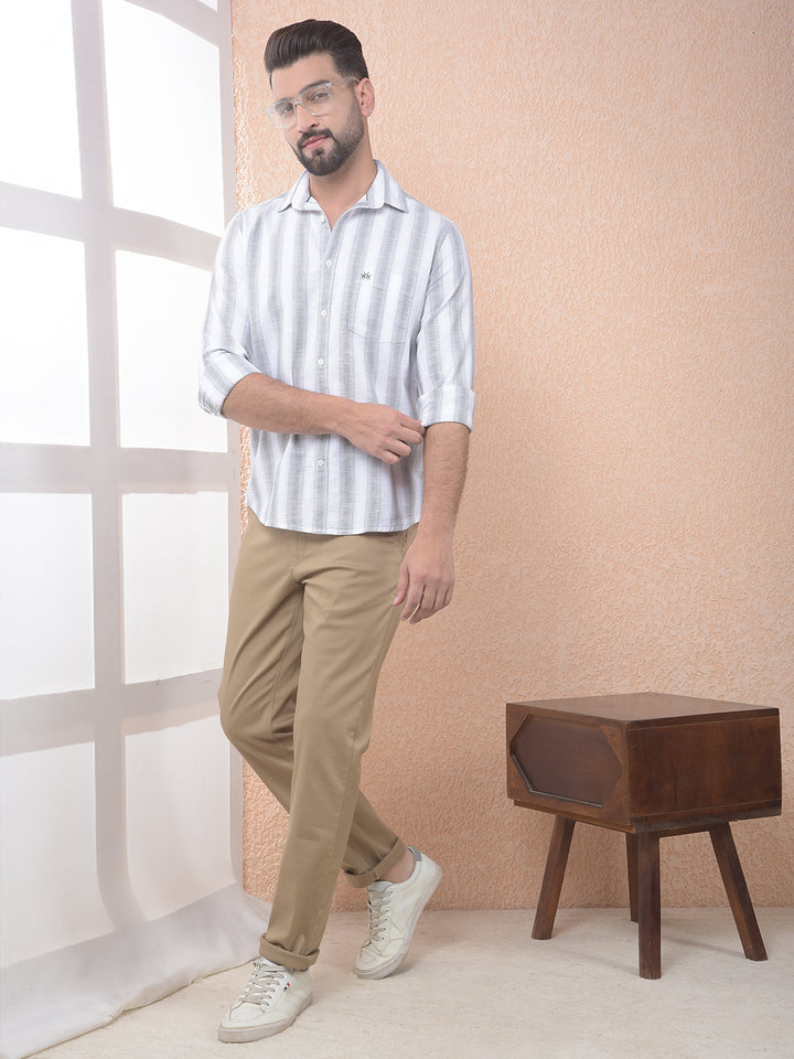 Everyday Dobby Brown Trousers