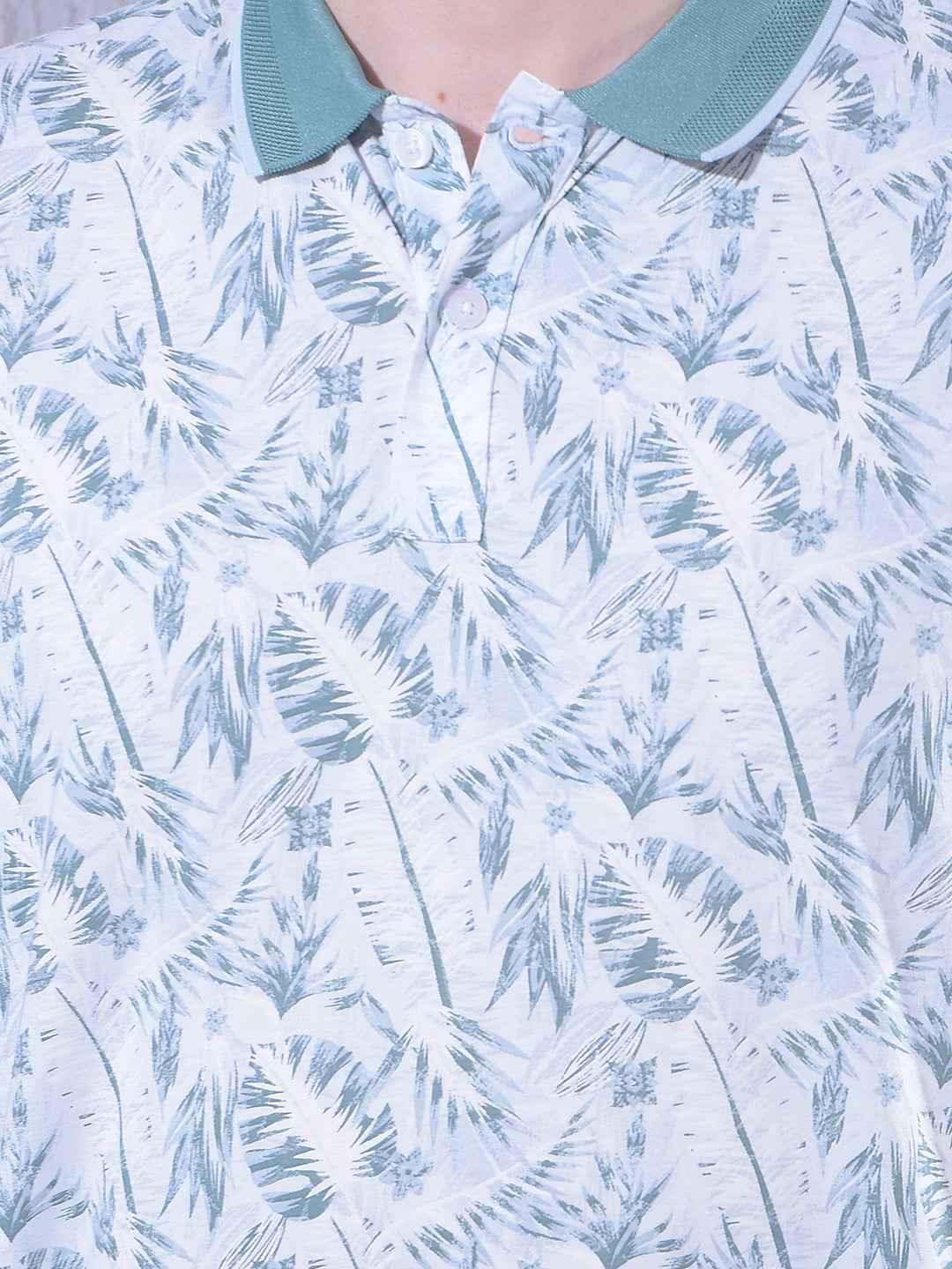 Green Floral Print T-Shirt